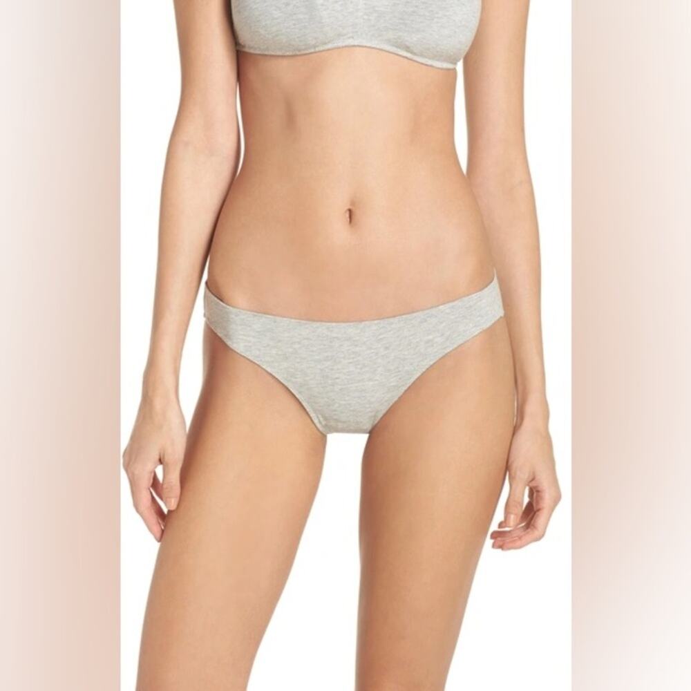 MADEWELL Jersey Bikini In Heather Pelican
